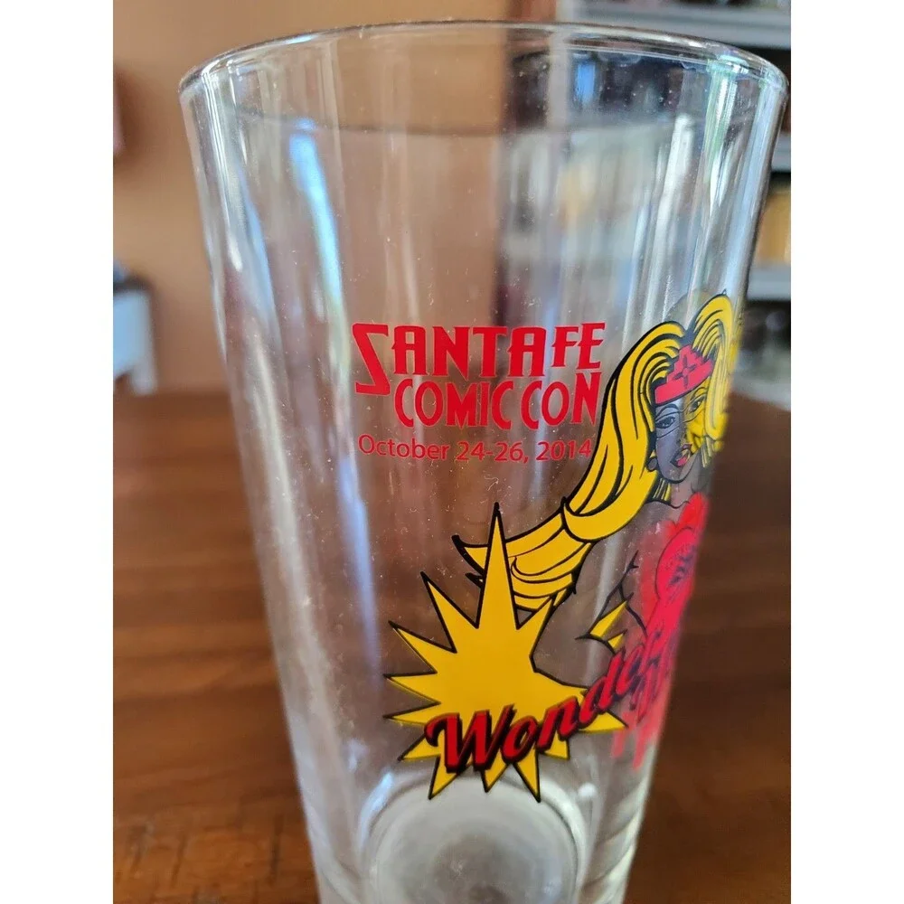 Wonder Weisse Santa Fe 2014 / Albuquerque 2015 New Mexico Comic Con Pint Glass